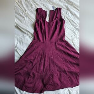 Lord & Taylor Design Lab Burgundy Dress Size L